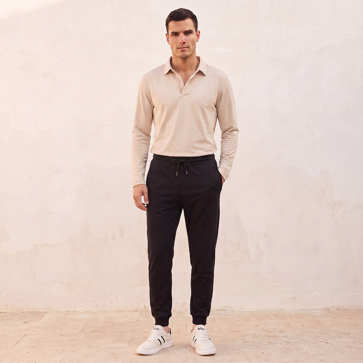 Splash Basic Regular Fit Joggers-men-clothing-bottoms-joggers-image-2
