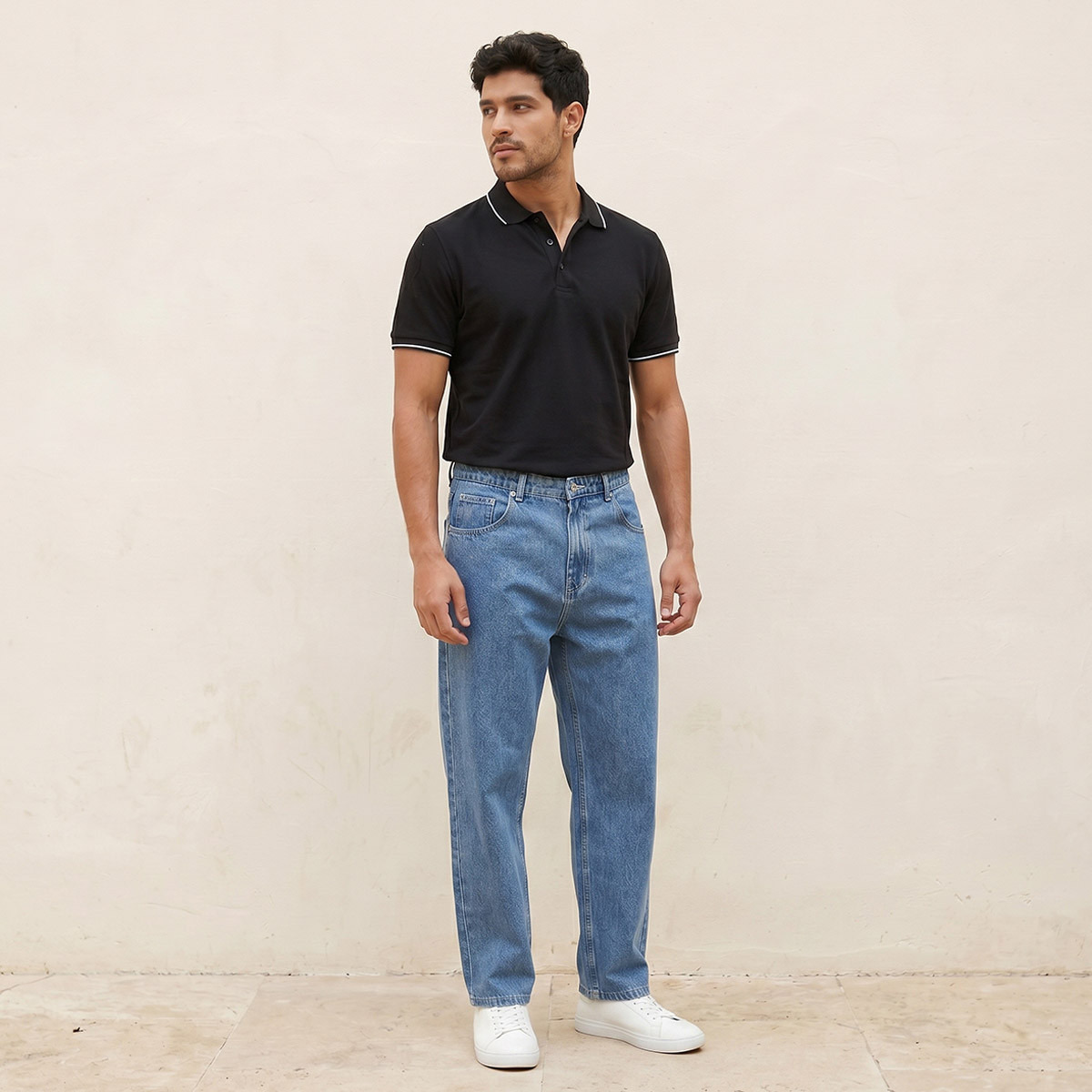 Splash Basic Short Sleeves Textured Polo T-shirt-men-clothing-tshirtsandpolos-polos-image-3