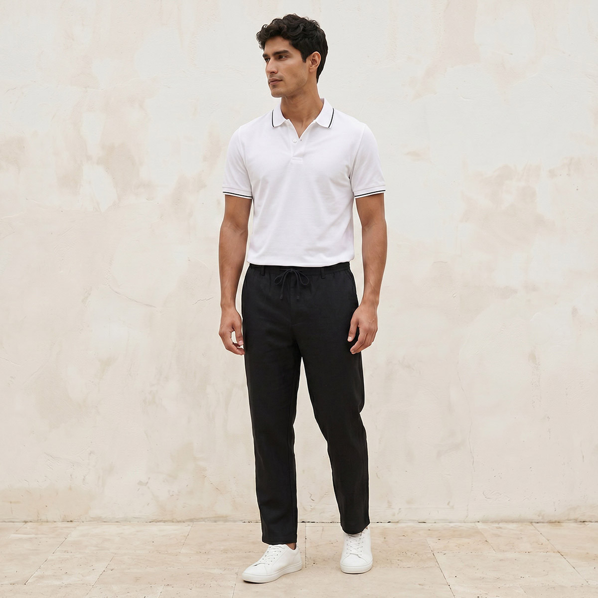 Splash Basic Short Sleeves Textured Polo T-shirt-men-clothing-tshirtsandpolos-polos-image-3