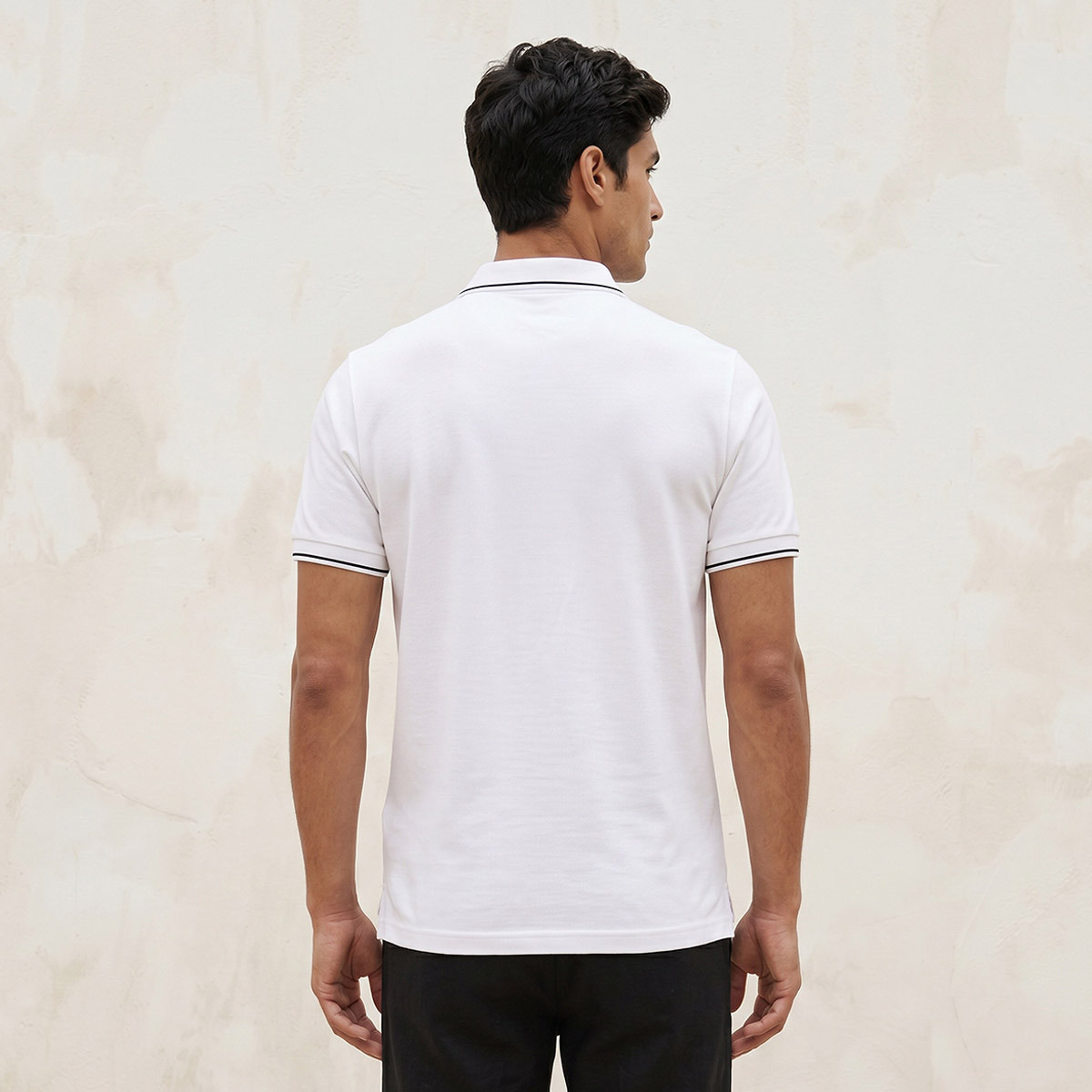 Splash Basic Short Sleeves Textured Polo T-shirt-men-clothing-tshirtsandpolos-polos-image-4