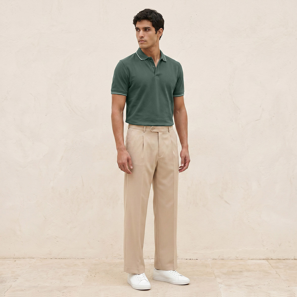 Splash Basic Short Sleeves Textured Polo T-shirt-men-clothing-tshirtsandpolos-polos-image-3