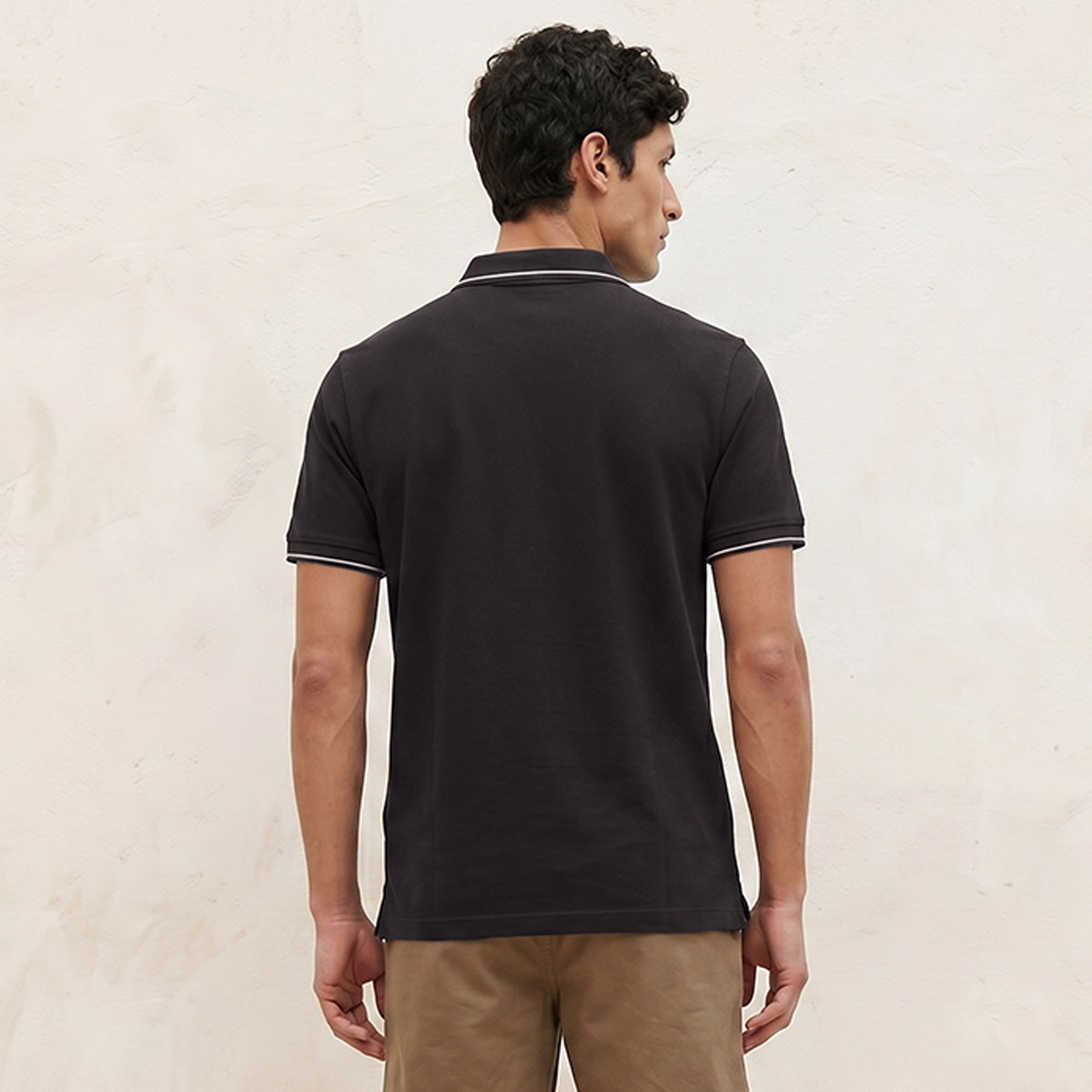 تيشيرت بولو بارز الملمس بأكمام قصيرة من سبلاش بيزك-men-clothing-tshirtsandpolos-polos-image-4