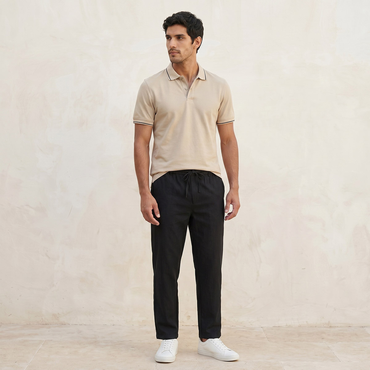 Splash Basic Short Sleeves Textured Polo T-shirt-men-clothing-tshirtsandpolos-polos-image-3