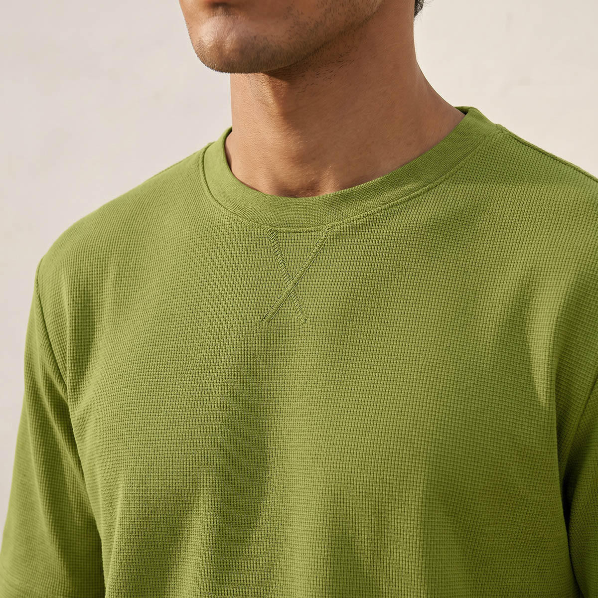 Splash Basics Regular Fit Crew Neck Textured T-shirt-men-clothing-tshirtsandpolos-tshirts-image-2