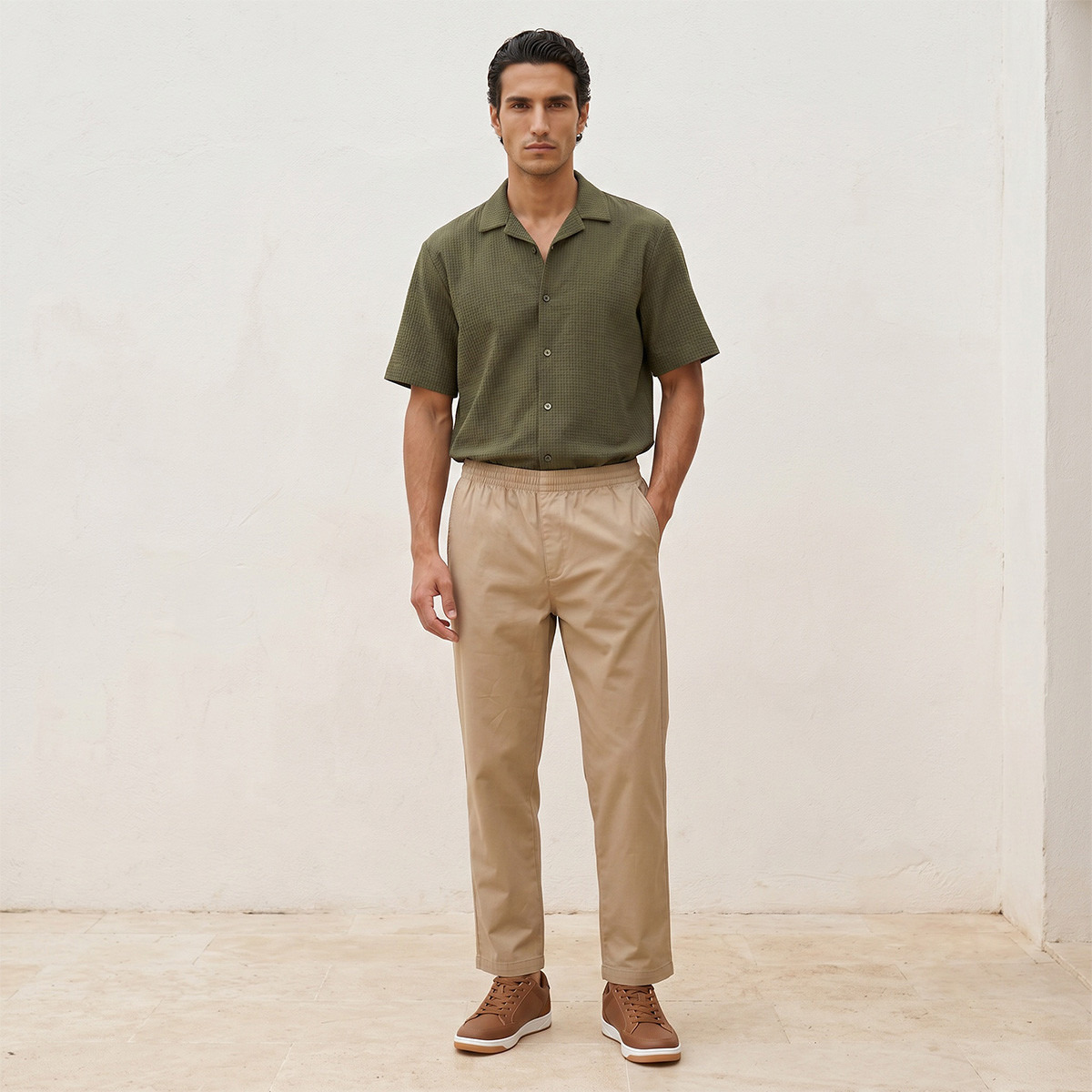 بنطلون بقصّة عادية من سبلاش بيزكس-men-clothing-bottoms-trousersandchinos-trousers-image-3