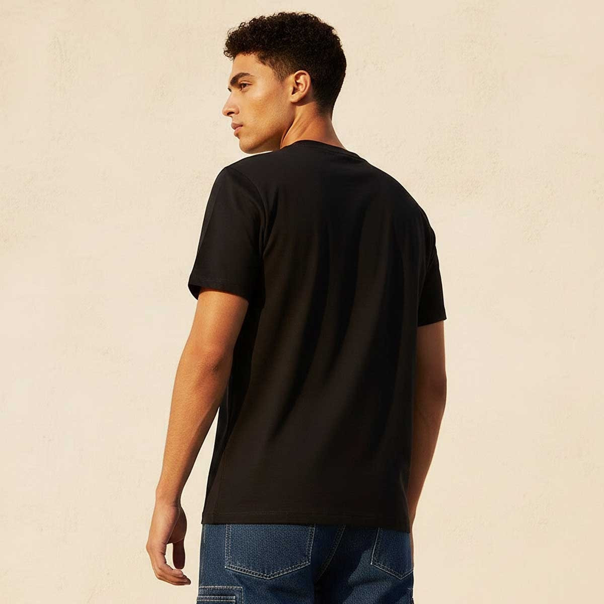 Splash Basic Slim Fit Crew Neck Short Sleeves Lunar Print T-shirt-men-clothing-tshirtsandpolos-tshirts-image-4