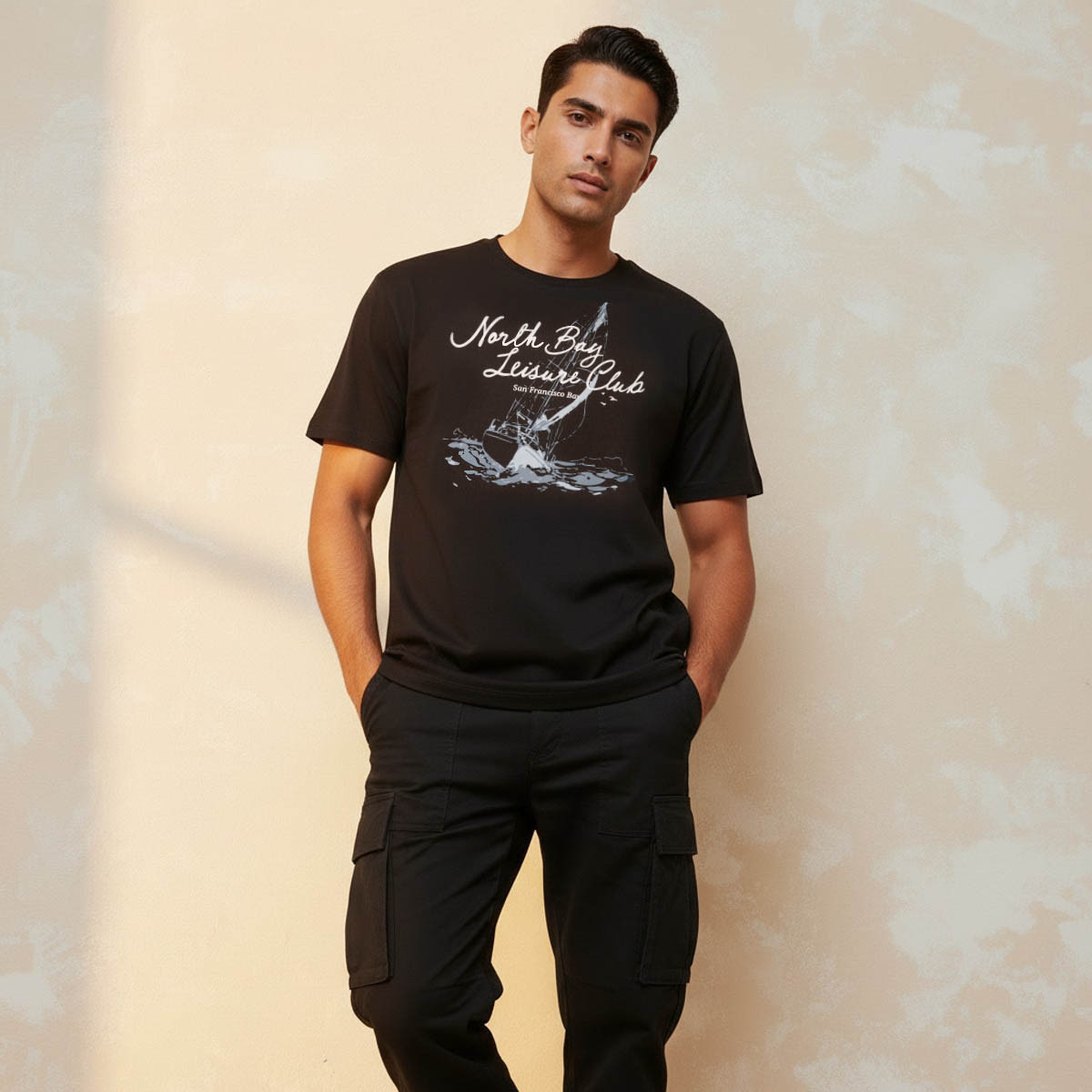 Men Slim Fit Crew Neck Short Sleeves Graphic Print T-shirt-men-clothing-tshirtsandpolos-tshirts-image-1