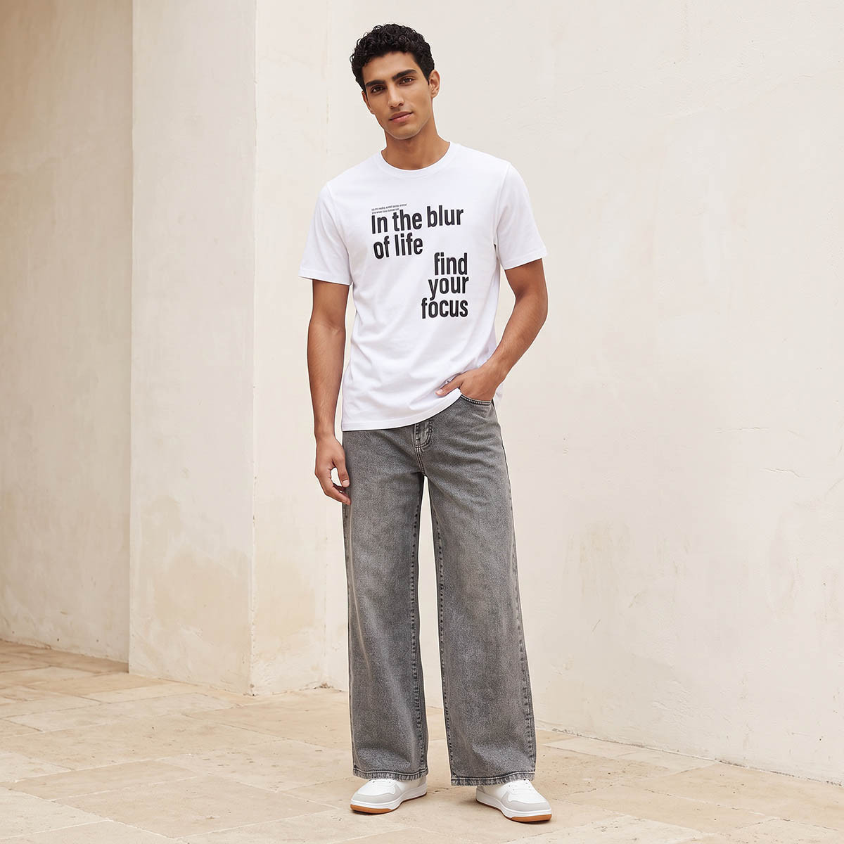 Splash Basic Slim Fit Crew Neck Short Sleeves Slogan Print T-shirt-men-clothing-tshirtsandpolos-tshirts-image-2