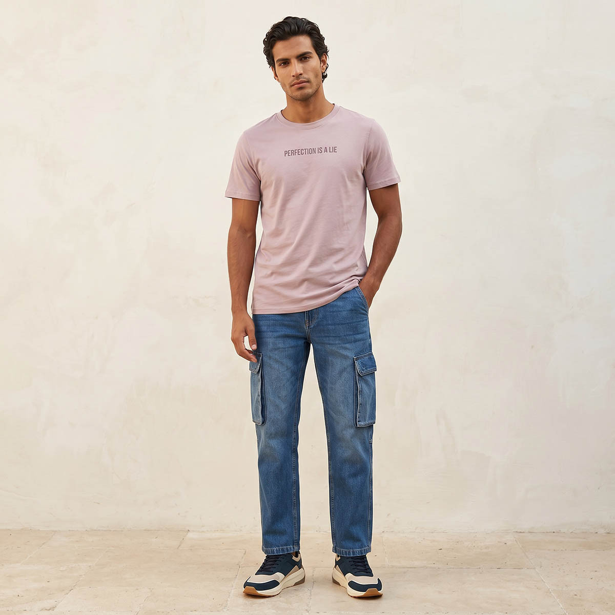 Splash Basic Slim Fit Crew Neck Slogan Print T-shirt-men-clothing-tshirtsandpolos-tshirts-image-3