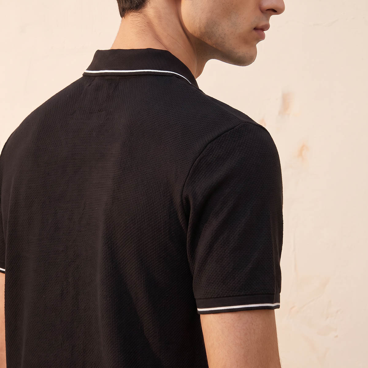 Splash Basic Short Sleeves Popcorn Textured Polo T-shirt-men-clothing-tshirtsandpolos-polos-image-6