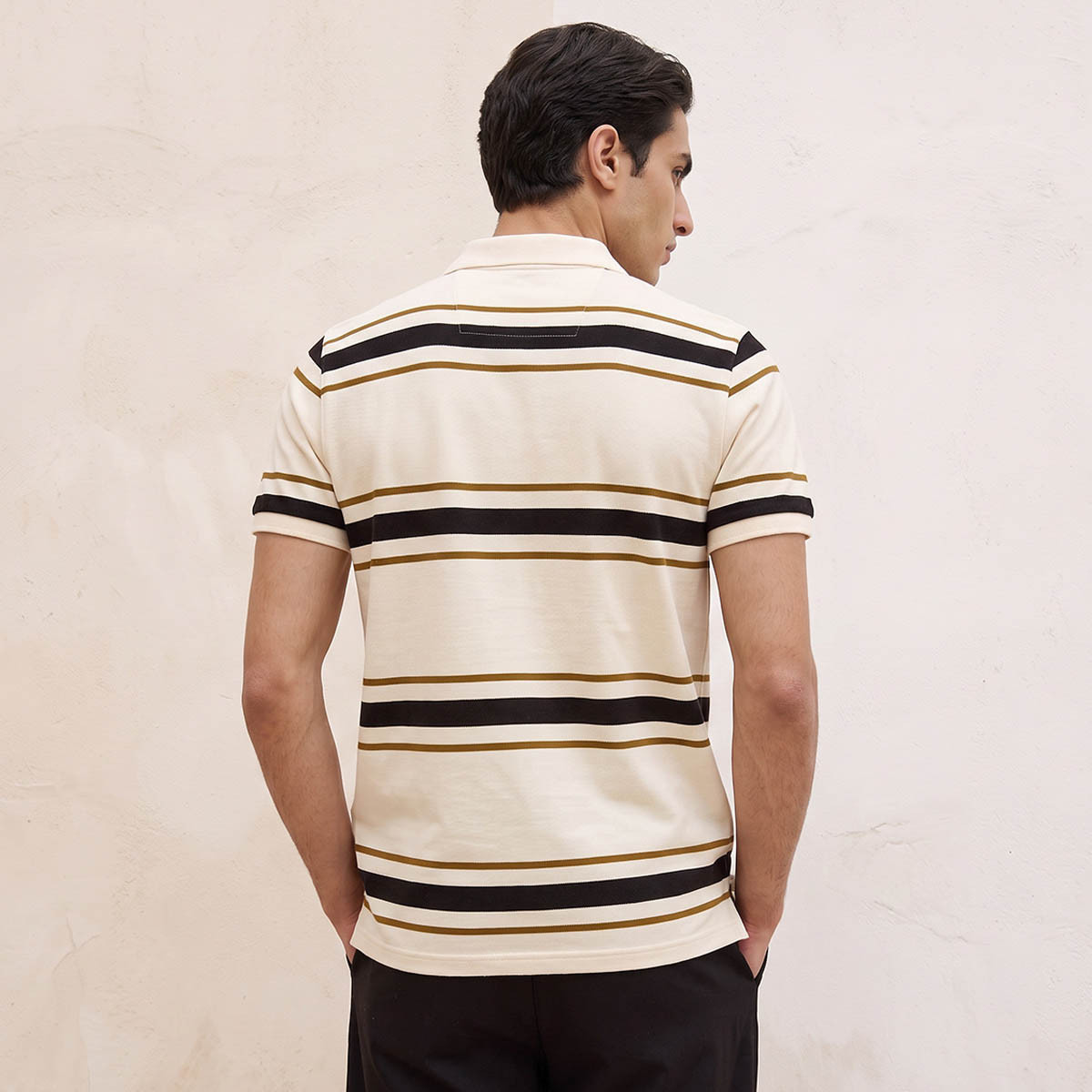 Splash Basic Short Sleeves Striped Pique Polo T-shirt-men-clothing-tshirtsandpolos-polos-image-4