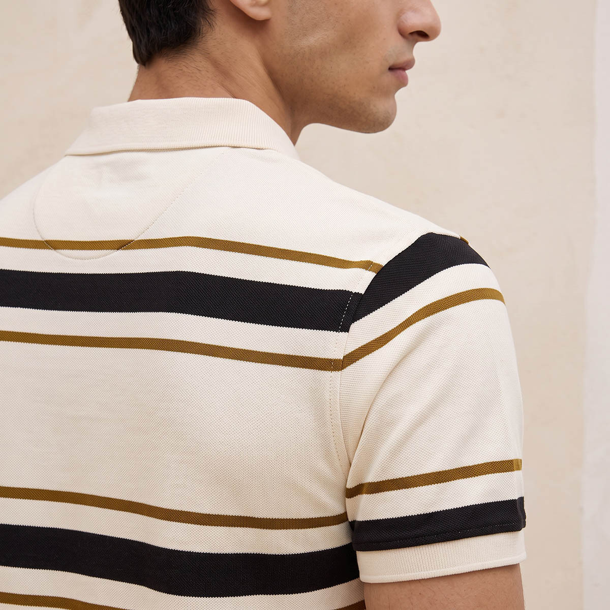 Splash Basic Short Sleeves Striped Pique Polo T-shirt-men-clothing-tshirtsandpolos-polos-image-5