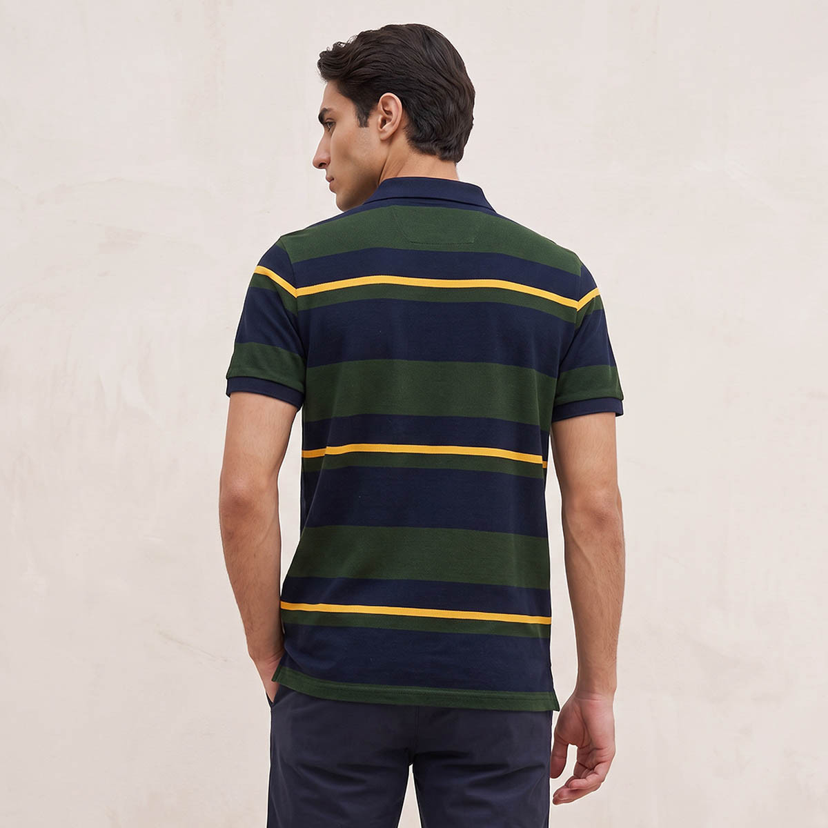 Splash Basic Short Sleeves Striped Pique Polo T-shirt-men-clothing-tshirtsandpolos-polos-image-4