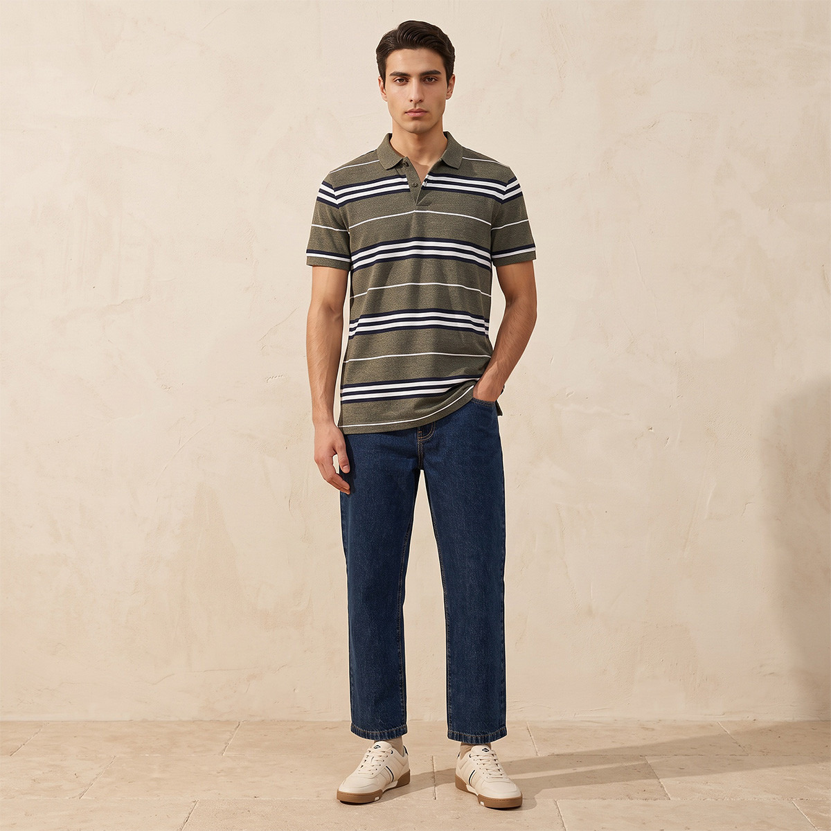 Splash Basic Short Sleeves Striped Polo T-shirt-men-clothing-tshirtsandpolos-polos-image-3