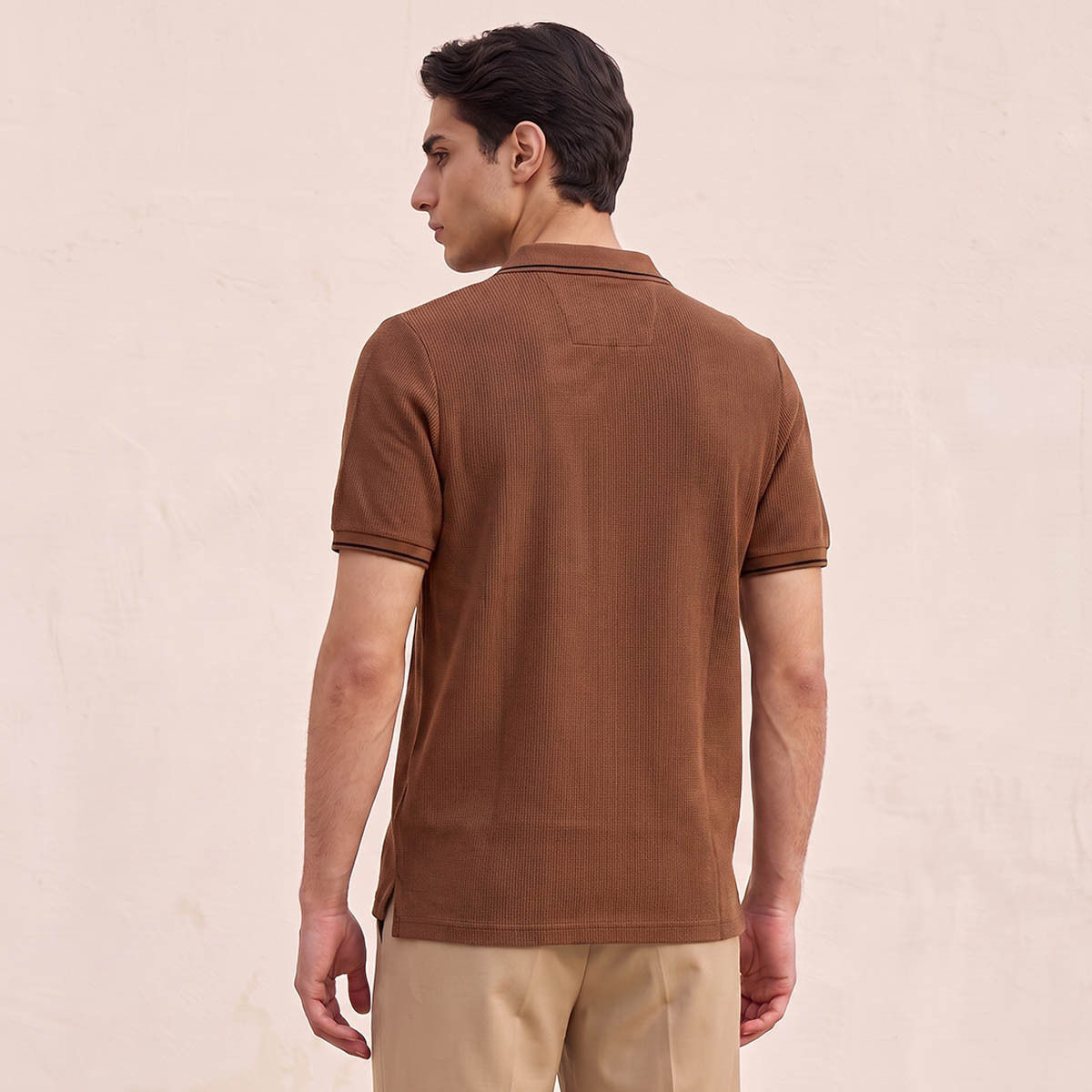 Splash Basic Short Sleeves Striped Ottoman Polo T-shirt-men-clothing-tshirtsandpolos-polos-image-4