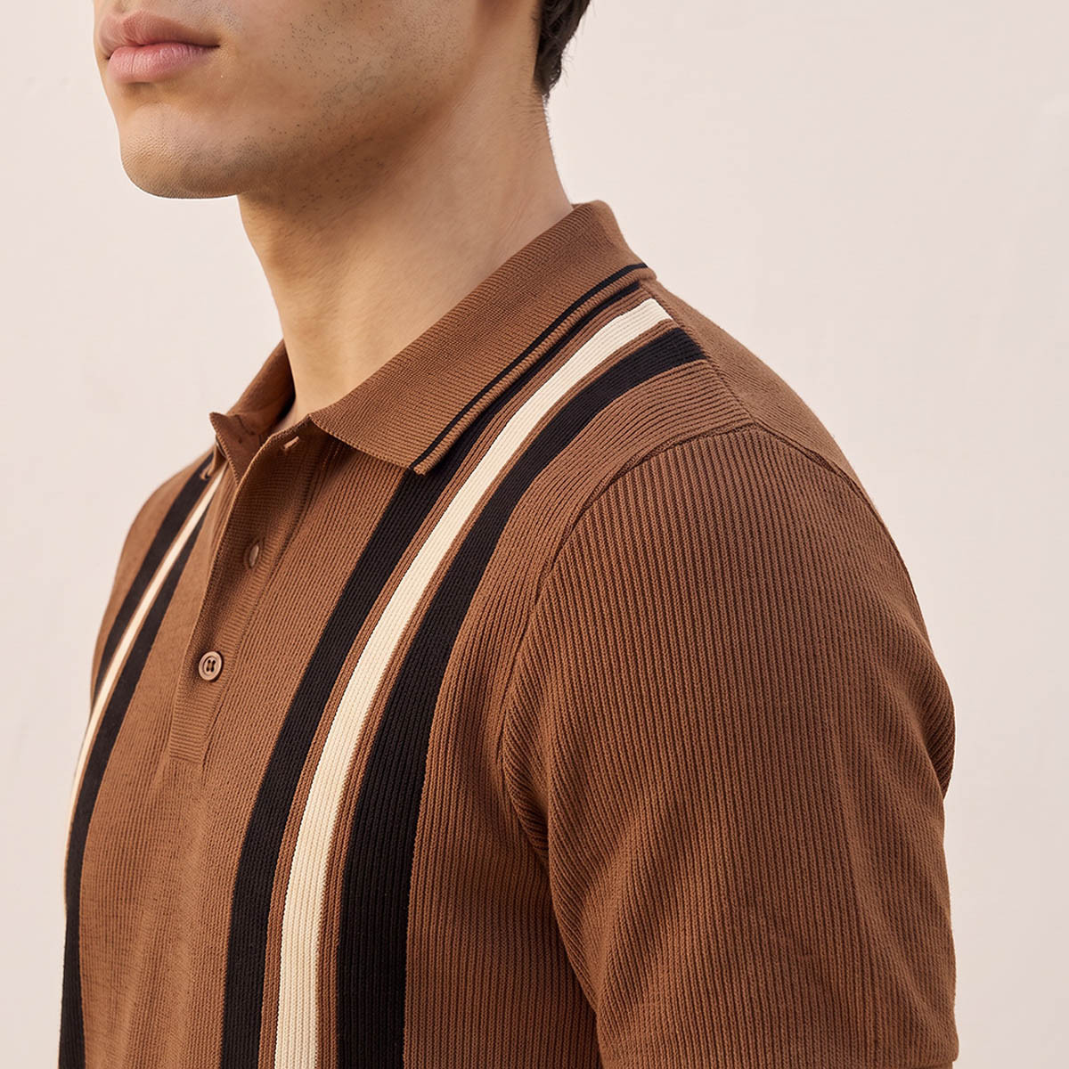 Splash Basic Short Sleeves Striped Ottoman Polo T-shirt-men-clothing-tshirtsandpolos-polos-image-5