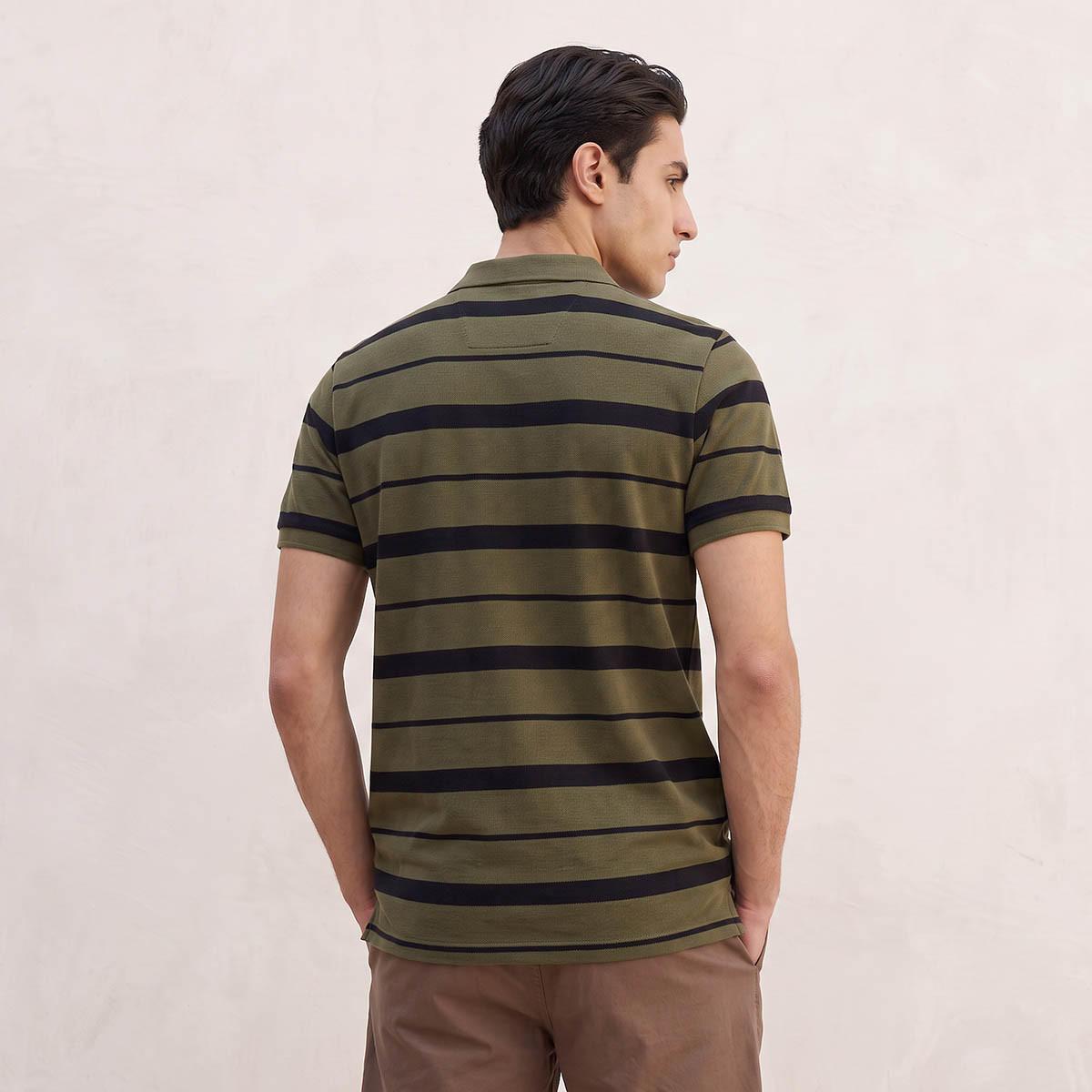 Splash Basic Short Sleeves Striped Pique Polo T-shirt-men-clothing-tshirtsandpolos-polos-image-4