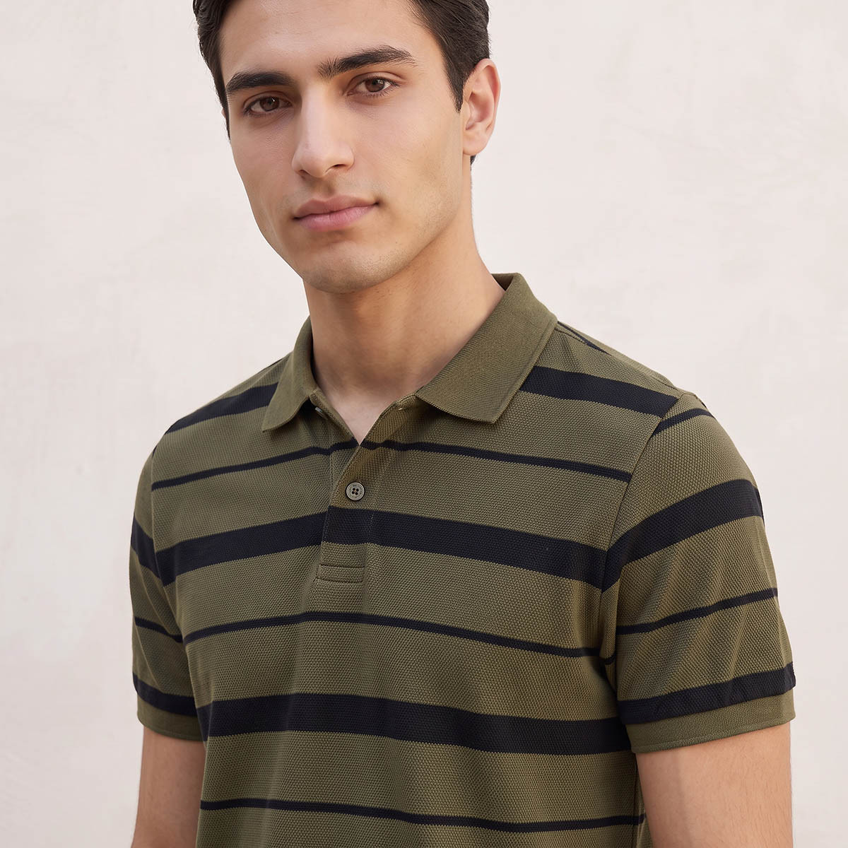 Splash Basic Short Sleeves Striped Pique Polo T-shirt-men-clothing-tshirtsandpolos-polos-image-5