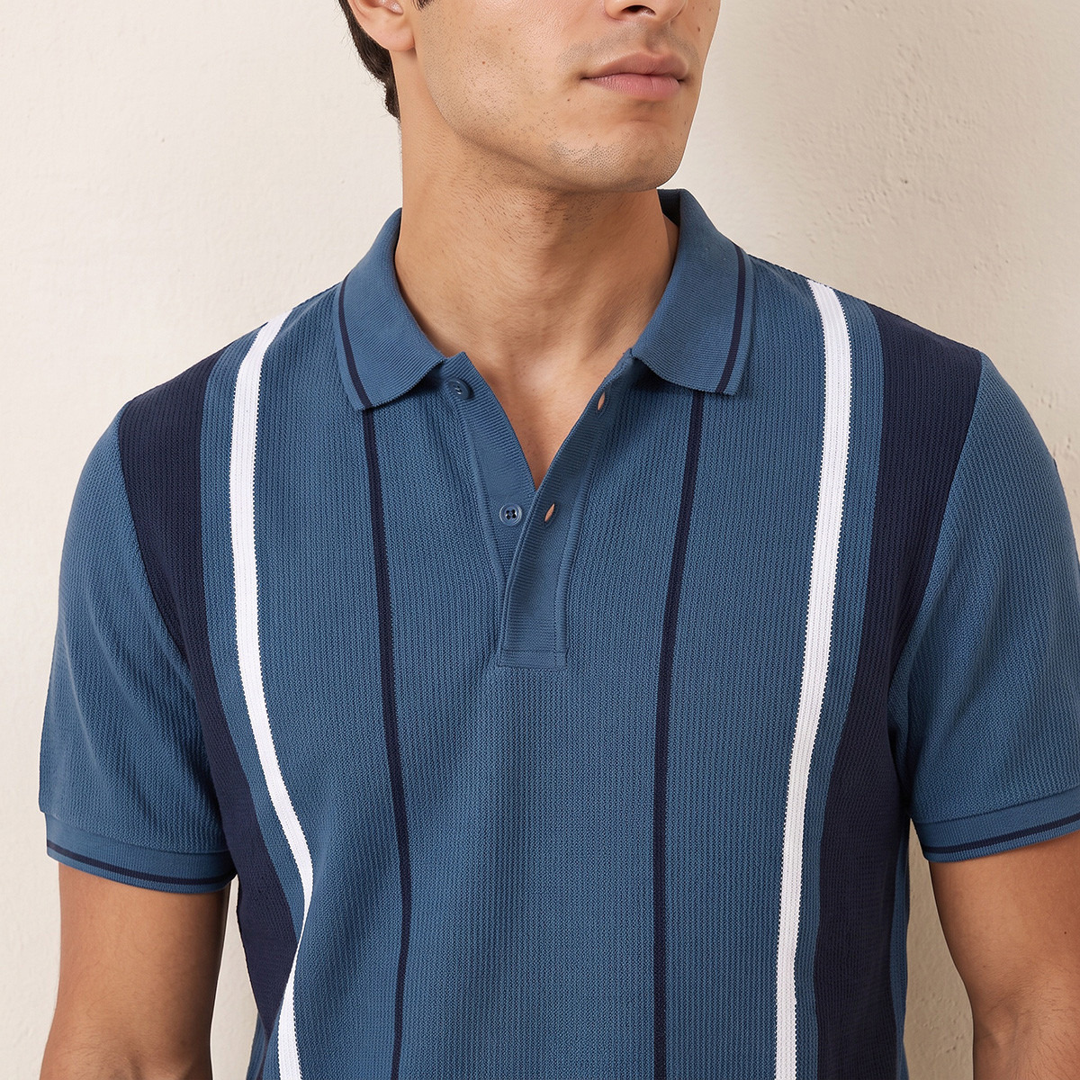 Splash Basics Polo T-shirt with Stripes-men-clothing-tshirtsandpolos-polos-image-4