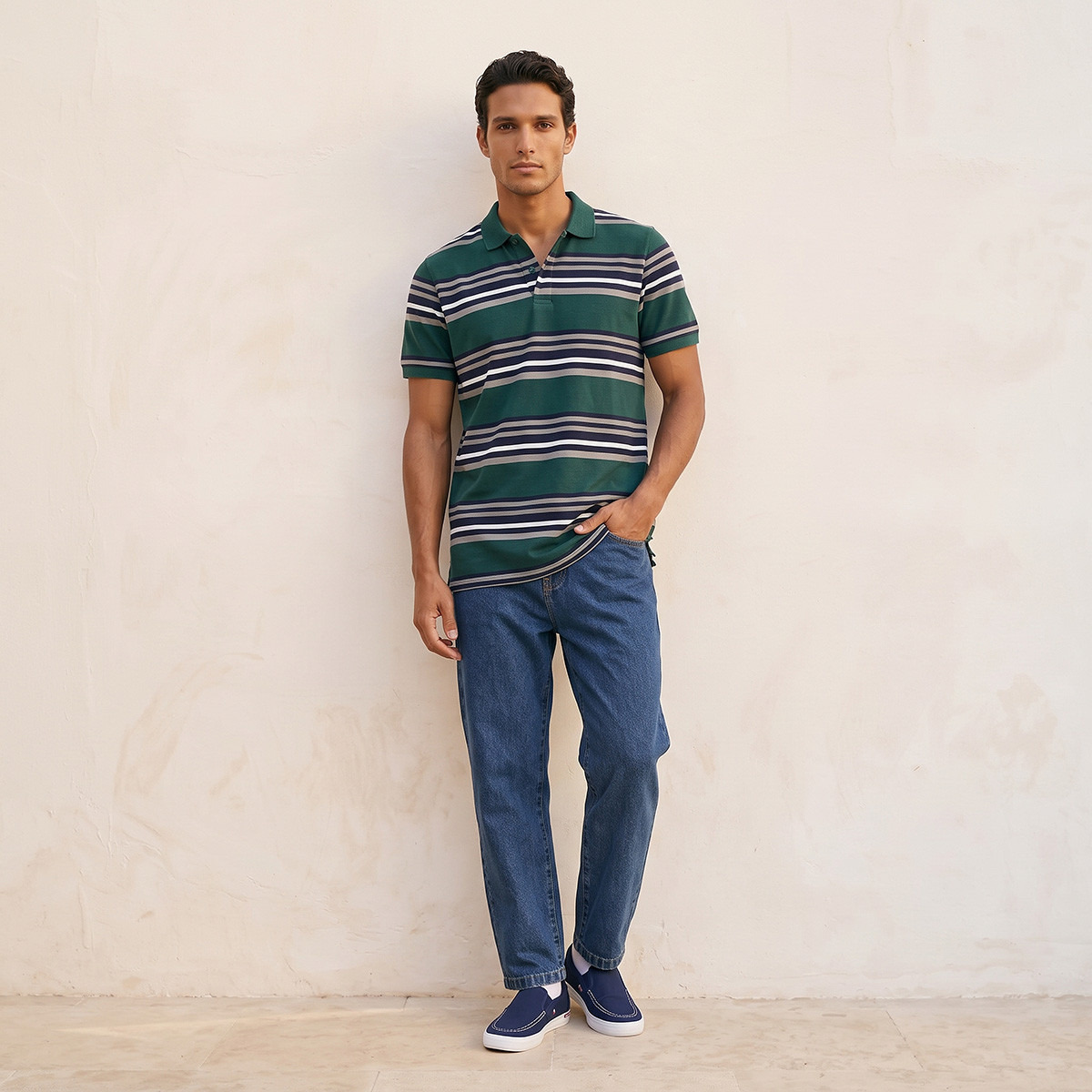 Splash Basics Pique Polo T-shirt with Stripes-men-clothing-tshirtsandpolos-polos-image-5