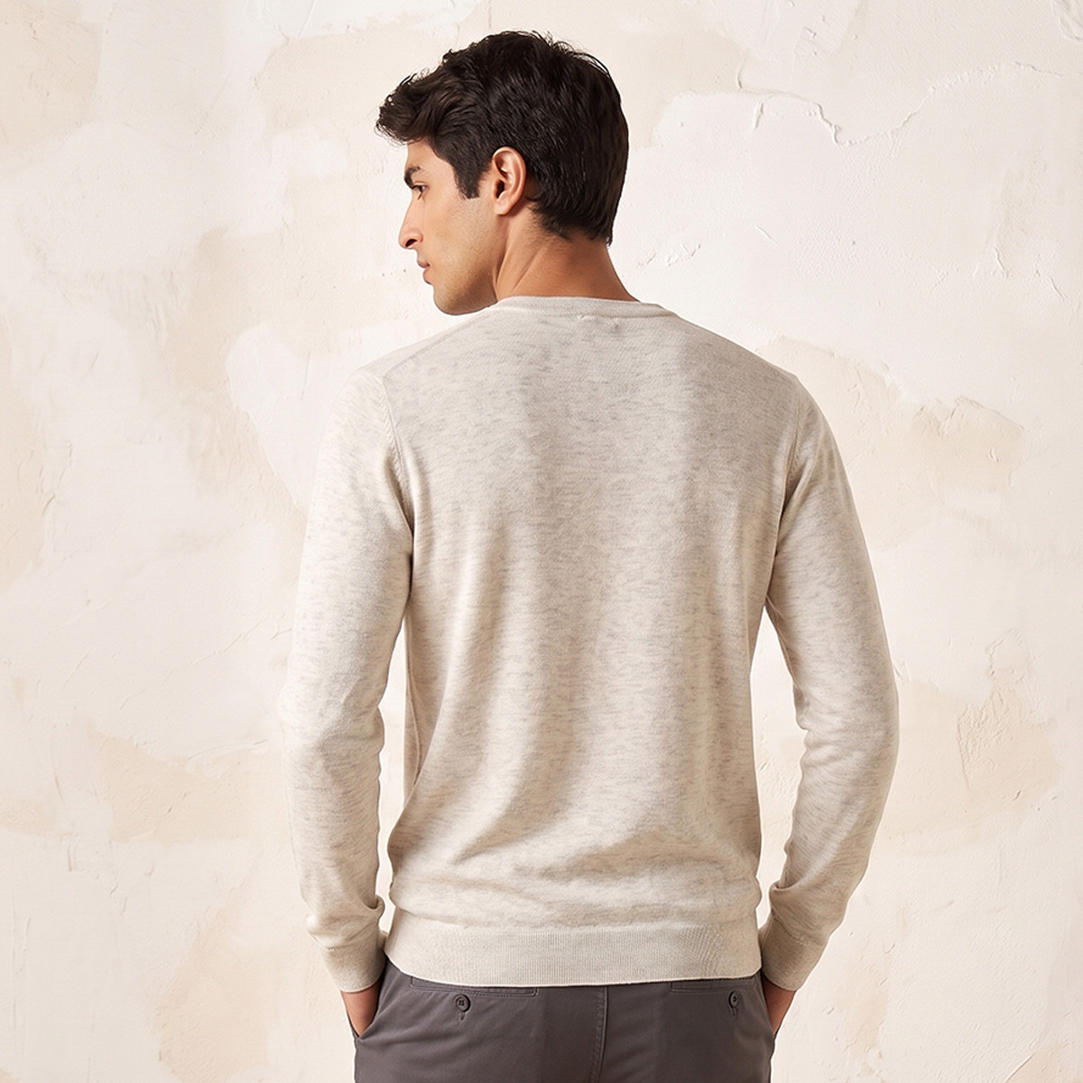Splash Basic Crew Neck Textured Sweater-men-clothing-sweatersandpullovers-image-3