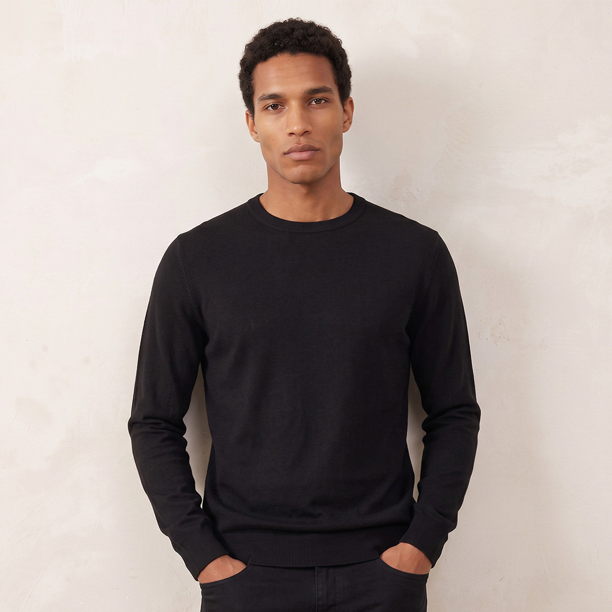 Splash Basic Crew Neck Textured Sweater-men-clothing-sweatersandpullovers-image-1