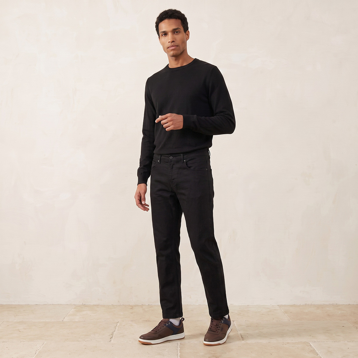 Splash Basic Crew Neck Textured Sweater-men-clothing-sweatersandpullovers-image-4