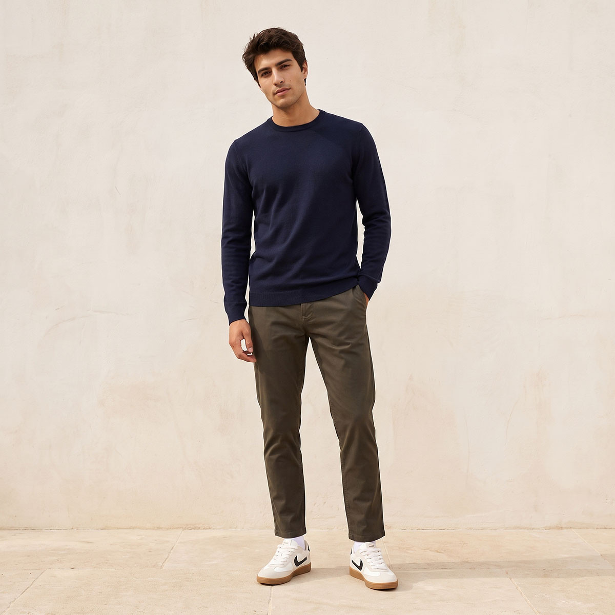 Splash Basic Crew Neck Textured Sweater-men-clothing-sweatersandpullovers-image-2