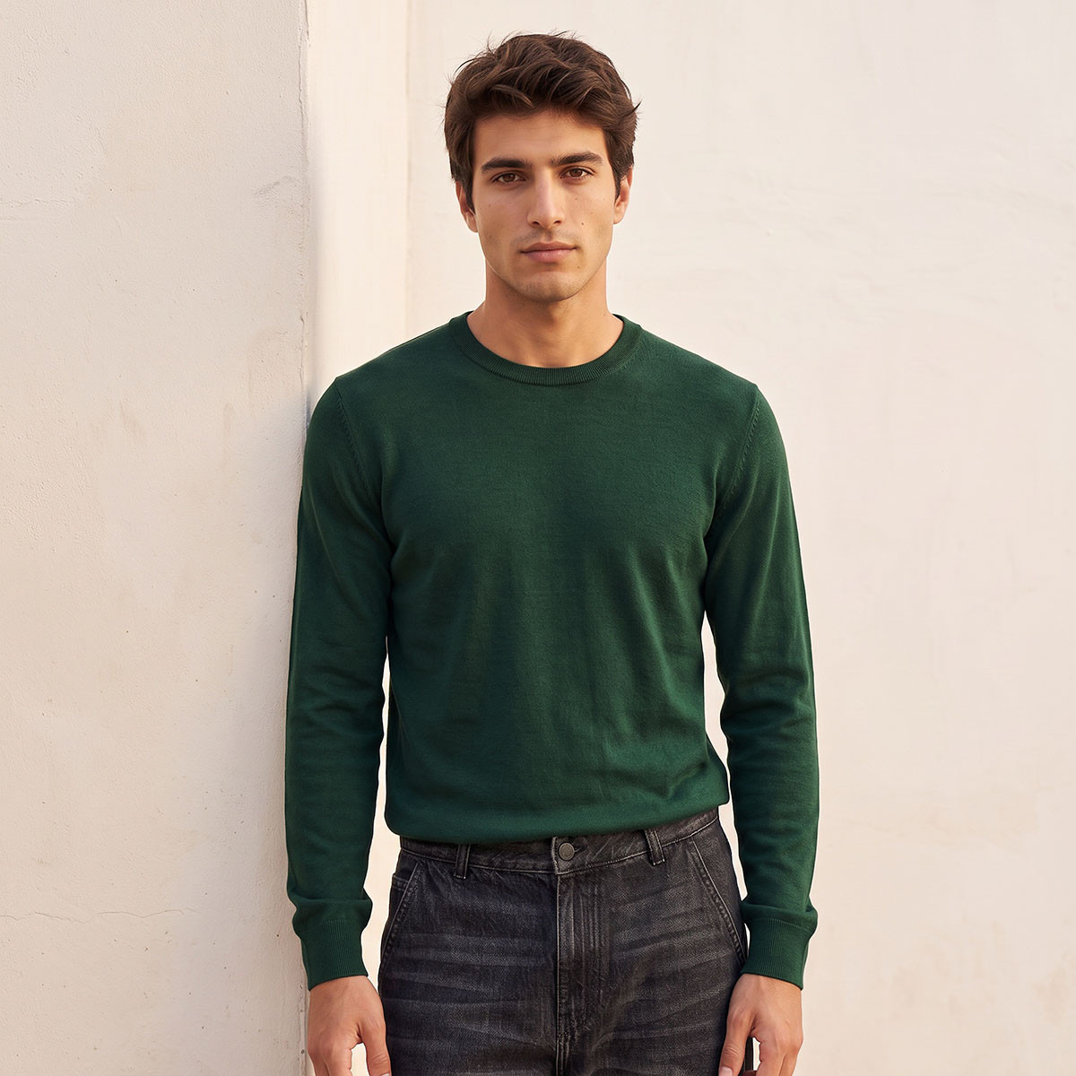 Splash Basic Crew Neck Textured Sweater-men-clothing-sweatersandpullovers-image-6