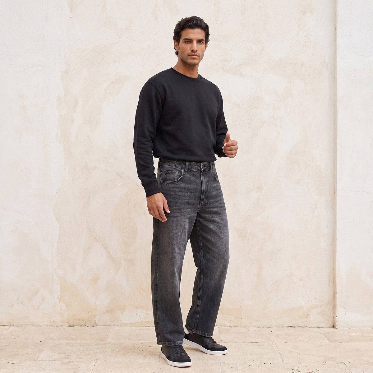 Splash Basic Regular Fit Sweatshirt-men-winterwear-hoodiesandsweatshirts-image-5