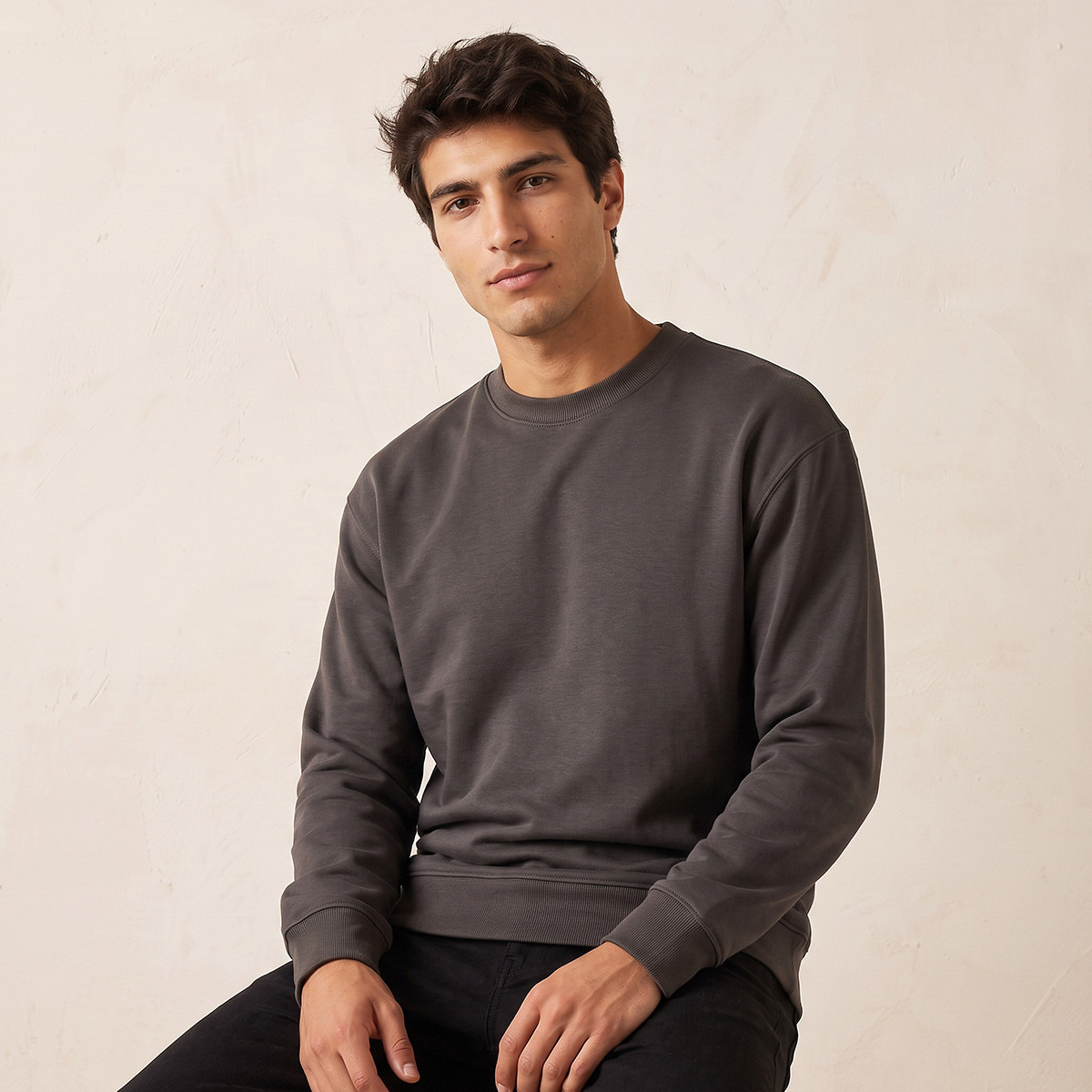 Splash Basic Regular Fit Sweatshirt-men-winterwear-hoodiesandsweatshirts-image-5