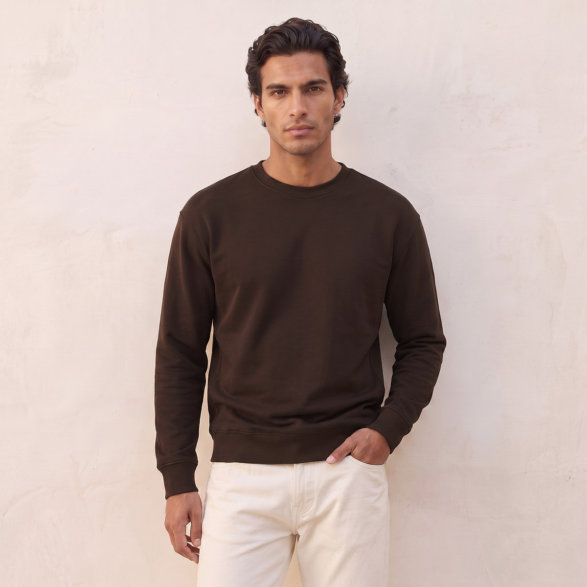 Splash Basic Regular Fit Sweatshirt-men-winterwear-hoodiesandsweatshirts-image-1