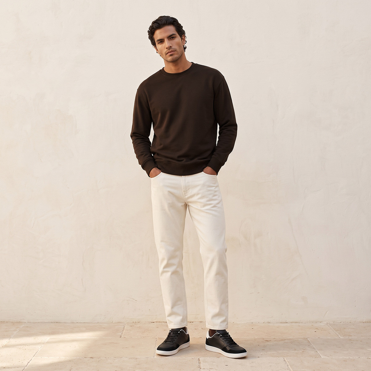 Splash Basic Regular Fit Sweatshirt-men-winterwear-hoodiesandsweatshirts-image-2