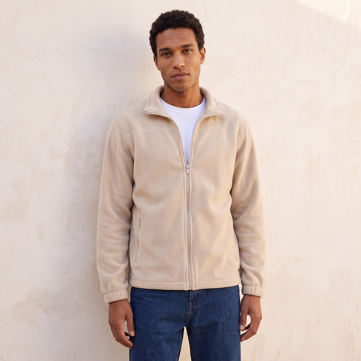 جاكيت فليسي أساسي بجيوب من سبلاش-men-clothing-jacketsandblazers-jackets-image-2