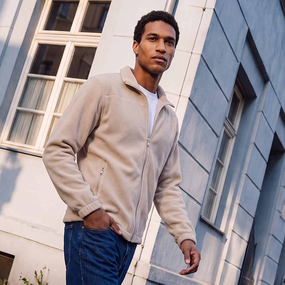 جاكيت فليسي أساسي بجيوب من سبلاش-men-clothing-jacketsandblazers-jackets-image-1
