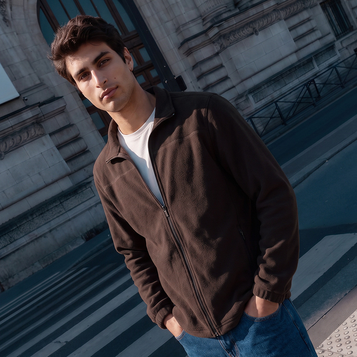 Splash Basic Fleece Jacket with Pockets-men-clothing-jacketsandblazers-jackets-image-1