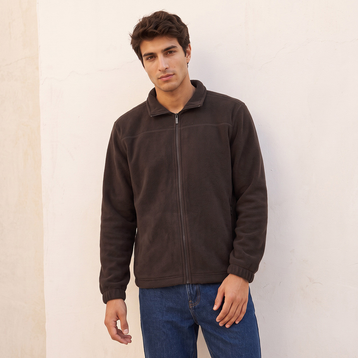 Splash Basic Fleece Jacket with Pockets-men-clothing-jacketsandblazers-jackets-image-2