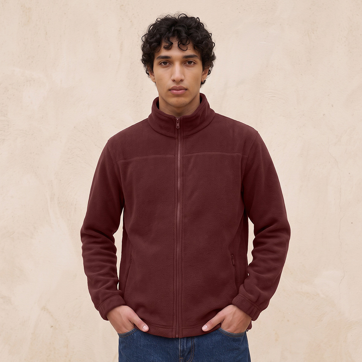 جاكيت فليسي أساسي بجيوب من سبلاش-men-clothing-jacketsandblazers-jackets-image-2