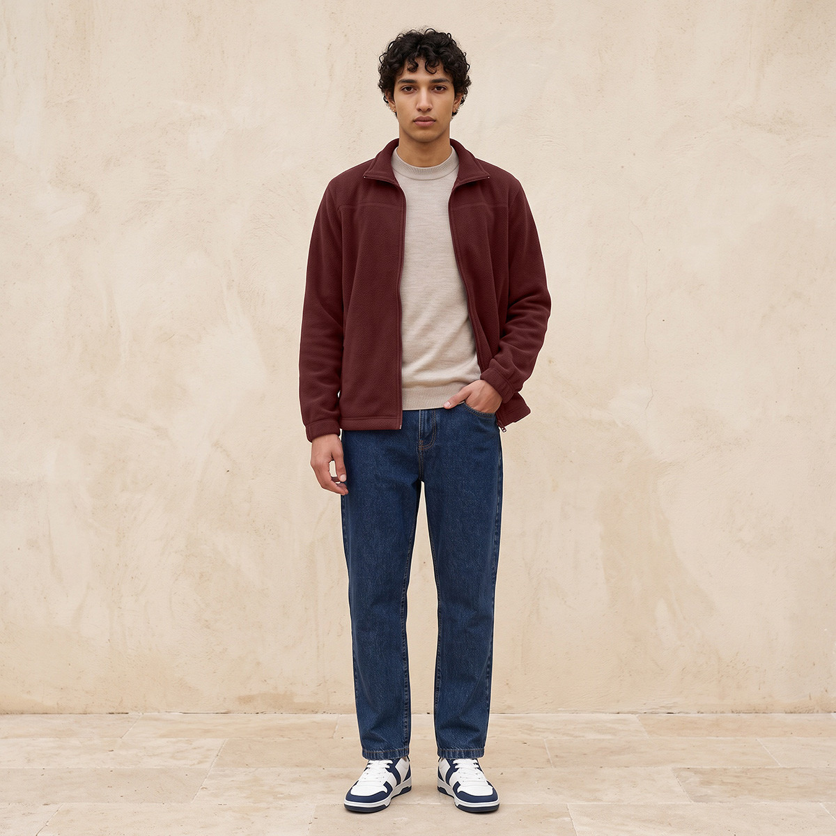 جاكيت فليسي أساسي بجيوب من سبلاش-men-clothing-jacketsandblazers-jackets-image-3