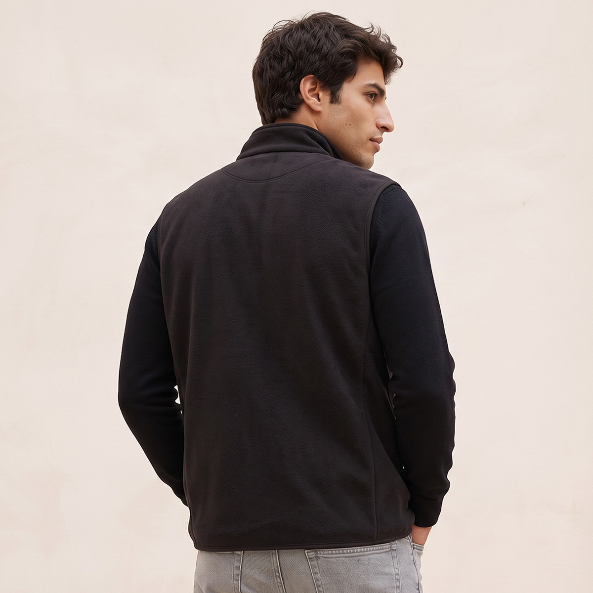 Splash Basics High Neck Fleece Gilet with Pockets-men-clothing-jacketsandblazers-jackets-image-3