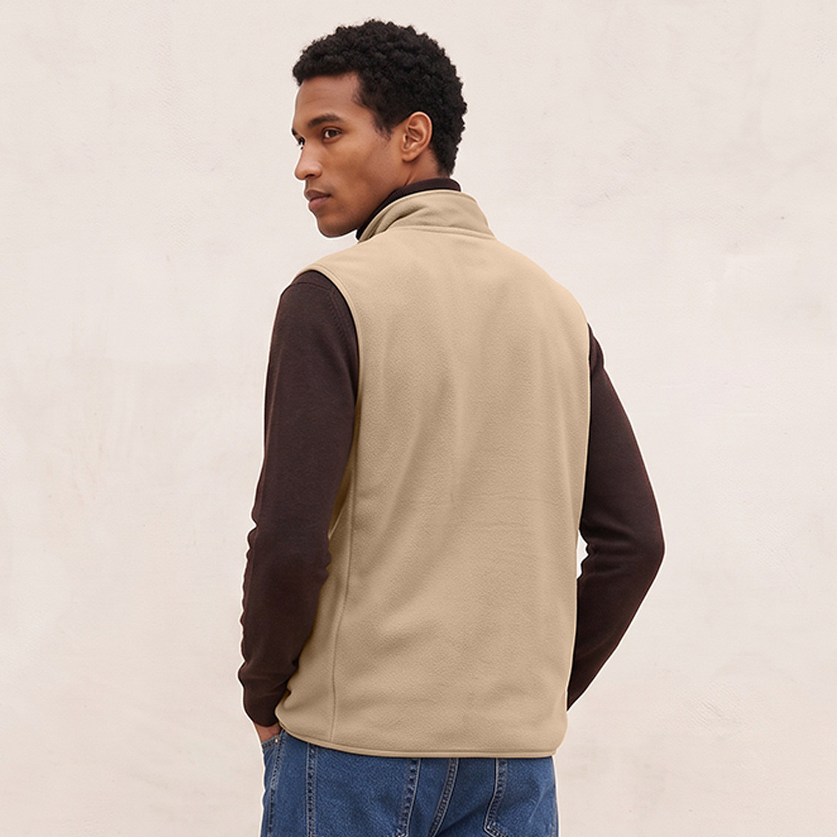 Splash Basics High Neck Fleece Gilet with Pockets-men-clothing-jacketsandblazers-jackets-image-3