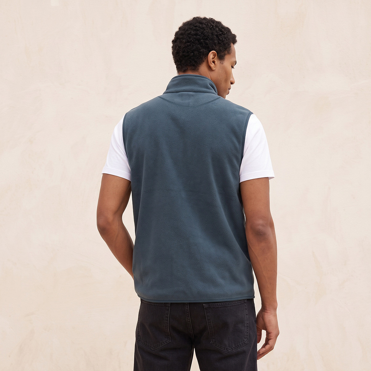 Splash Basics High Neck Fleece Gilet with Pockets-men-clothing-jacketsandblazers-jackets-image-3