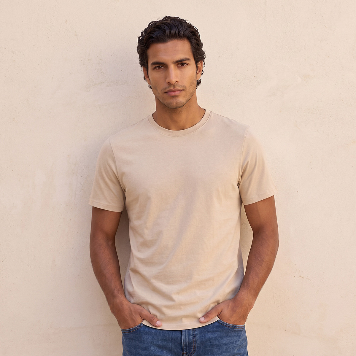 Splash Basic Cotton Crew Neck T-shirt-men-clothing-tshirtsandpolos-tshirts-image-1