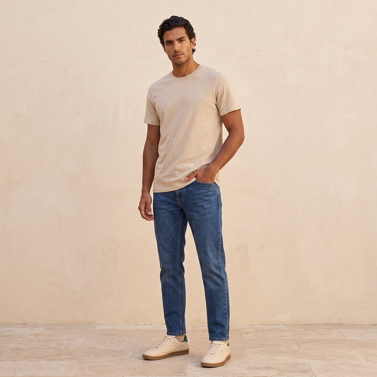 Splash Basic Cotton Crew Neck T-shirt-men-clothing-tshirtsandpolos-tshirts-image-2