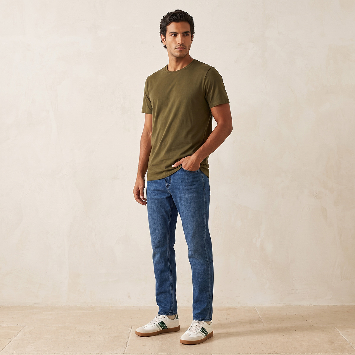Splash Basic Cotton Crew Neck T-shirt-men-clothing-tshirtsandpolos-tshirts-image-2
