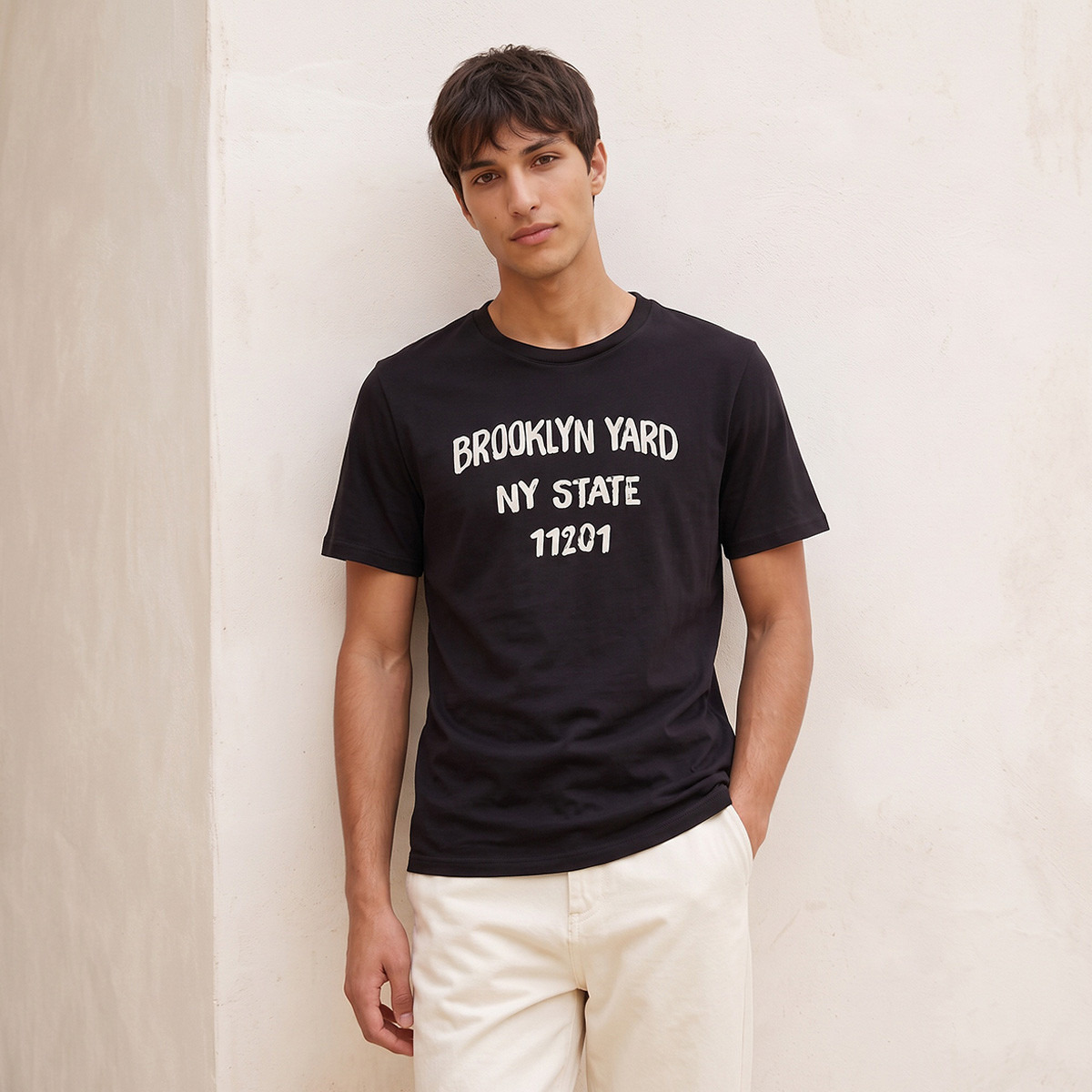Splash Basic Slim Fit Cotton Crew Neck T-shirt-men-clothing-tshirtsandpolos-tshirts-image-1