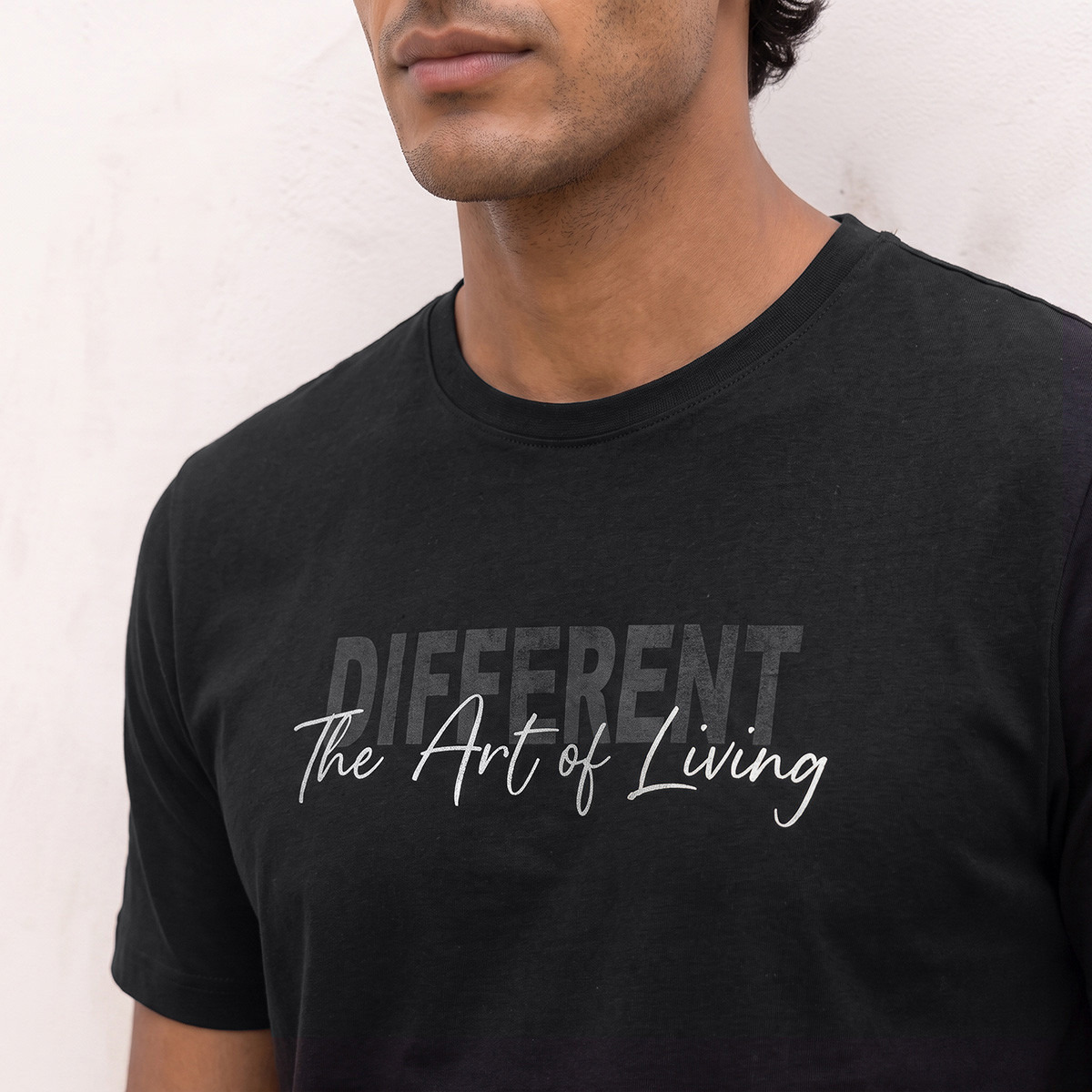 تيشيرت قطن بقصة مستقيمة وياقة مستديرة من سبلاش-men-clothing-tshirtsandpolos-tshirts-image-4