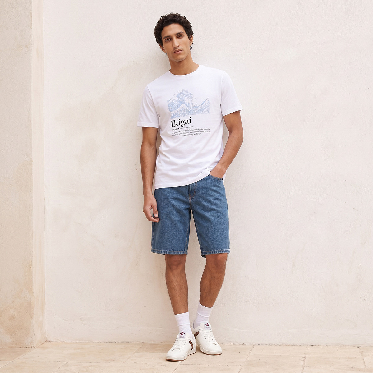 تيشيرت قطن بقصة مستقيمة وياقة دائرية  من سبلاش-men-clothing-tshirtsandpolos-tshirts-image-2