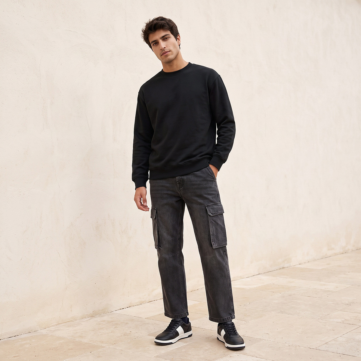 Splash Basics Sweatshirt-men-winterwear-hoodiesandsweatshirts-image-2