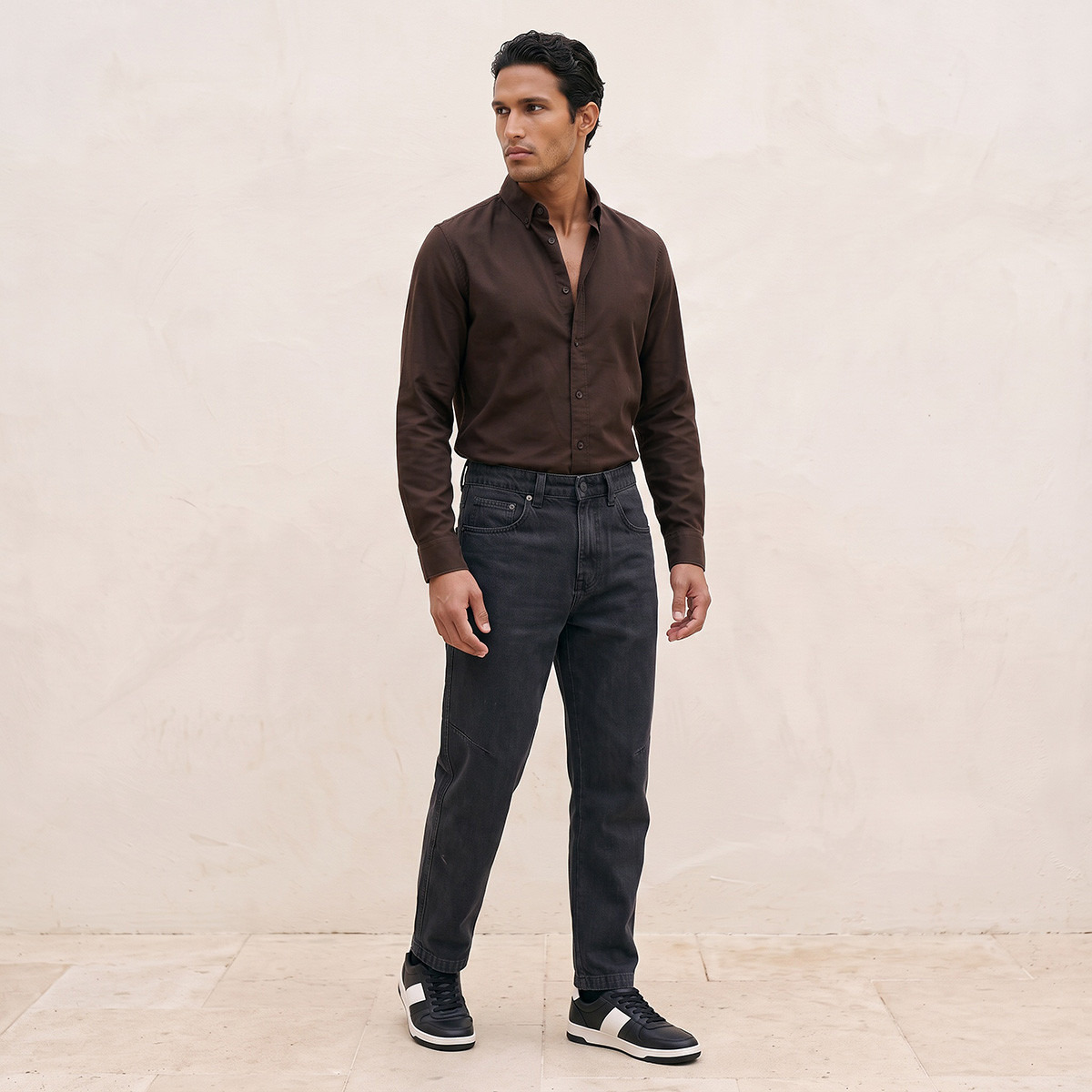 Splash Basics Regular Fit Oxford Shirt-men-clothing-shirts-image-4